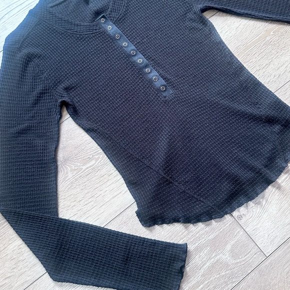 Intimately Free People One Of The Girls Long Sleeve Waffle Knit Thermal - Picture 7 of 15